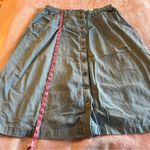 Hammerschmid 90s vintage denim midi skirt embroidered flowers pewter buttons 1X Blue Size undefined Photo 8