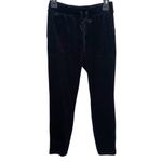 Lou & grey black plush velour patch pocket lounge pants size XS Photo 1