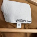 3.1 Phillip Lim  Silk Avant-Garde Sleeveless Top Brown Drape Overlay Size 6 Photo 4