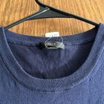 J.Crew  Crewneck Sleeveless Solid Sweater Navy Size Large NWT #1038-OAK Photo 3