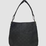 Gucci GG Jacquard Shoulder Bag Black Silver Hardware COA Leather Trim Photo 0