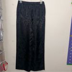 Victoria's Secret Satin Pajama Set Black Dragon, Long Sleeve & Pants, Gold VS Photo 11