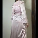 Vanity Fair Vintage Blush Pink Lace Nylon Sheer Dressing Robe Size 34 USA Photo 11