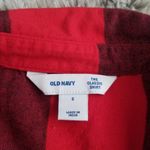 Old Navy  Red Buffalo Plaid The Classic Shirt Small Photo 1
