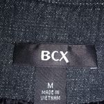 BCX  M Black Denim Jeans Waist Jacket Photo 8