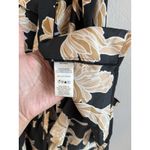 Maison Du Soir Anthropologie Selena Floral Kimono Robe Black Gold Women Size S/M Size M Photo 9