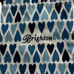 Brighton  Drawstring Jewelry Cloth Bag Blue hearts Gift Bag Photo 0