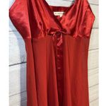 Victoria's Secret Medium Red Satin Sheer Babydoll Nightie Photo 2