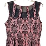 Enfocus Studio  Sleeveless Dress With Black Velvet Graphics Size 12 Photo 2