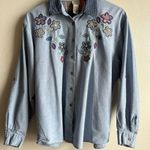 Vintage Koret Embroidered Blue Denim Shirt size L Size L Photo 0
