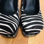 Jeffrey Campbell Zebra Print Platform Mary Jane Block Heel Black White Size 6 Photo 3