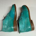 Diesel Teal Leather Wingtip Lace Photo 4