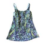 Lululemon  Women’s 4 Amala Tank‎ Athletic Purple Green Floral Multi Built In Bra Photo 2