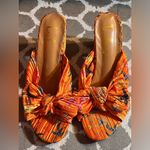 Lulu's Orange Floral Women's Shoes Size 6.5 Photo 1