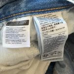 Levi's  XL Straight Jeans‎ 26 Silver Metallic Side Panel Belted High Rise Denim Photo 3