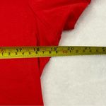 Nba Chicago Bulls  Majestic Fan Fashion Red Graphic Logo V-Neck T-Shirt Women L Photo 3