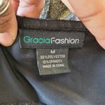 Gracia Fashion Gold Metallic Halter Swing Mini Dress Size M Photo 4