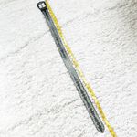 EXPRESS Vintage Western Leather Women’s Belt Small Black White Buckle Adjustable Photo 5