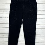 Lane Bryant Black Denim Rhinestone Embellished Jeans Plus Size 18 Photo 1