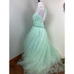 Mac Duggal  Mint Tulle Princess Ballgown with Embellished Belt Size 10 $498 67565 Photo 7