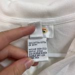 Talbots Vintage  women's white sleeveless collared v-neck casual shirt cotton L Photo 3