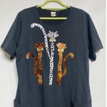 Karla Marie Black Cat Vintage Midi Shirt Dress Sz M Size M Photo 2