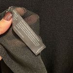 Eileen Fisher Womens Rayon Nylon Sheer Shimmer Pullover Tunic Dress Black Medium Photo 5