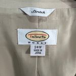 Talbots  Woman’s Stretch Size 24W Button Detaik Snap Down Tan Jacket Lightweight Photo 1