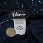 Taboo Vintage 90s  Blue Sparkly Halter Dress Photo 8