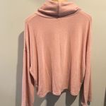 Z Supply  Large Mauve Blush Soft Spun Skimmer Cowl Neck Sweater Photo 6