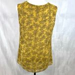CAbi mustard yellow and black paisley print top size small Photo 3
