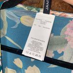Jantzen NWOT  Teal Blue Isn't It Romantic Floral Kimono Swim Cover-Up Women Small Photo 5