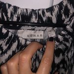Kenar High Neck Black & White Printed Tank Photo 3