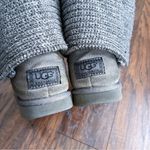 UGG  • Cardy II Boot grey ribbed knit sweater triple button fold over slouch Photo 9