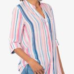 Kut From The Kloth Jasmine Printed Top Size Small In Watercolor Ivory Rosette π Photo 1