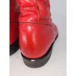 Justin Boots Vintage Justin Red Leather Lace-Up Boots Women’s 7.5B Photo 13
