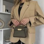 ZARA  Women Pleated Sleeve Blazer Light Camel Size US Medium‎ Photo 2