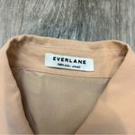 Everlane 100% Silk Peach Button Up Blouse Top Size Small Lightweight Business Photo 3