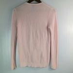 Ann Taylor  S Cotton Knit Ribbed Long Sleeved Pullover Sweater in Ballet Pink Photo 1