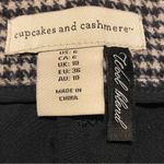 Cupcakes and Cashmere New  Womens Wool Blend Houndstooth 4 Pocket Skirt Size 6 Photo 2
