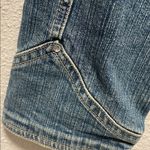 A.M.I. Jean Jacket Womens Small S Blue Denim With Rhinestones Size L Photo 3