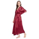 NWT Gypsie Blu Satin Silk Kaftan for Sleepwear Maxi Dress A Nightgown Kaftan Red Size undefined Photo 3