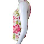 Costa Del Sol Cream, Pink, & Green Floral Tankini Top (12) Pink Photo 2