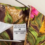 Winlar Brown Yellow / Gold Floral Kaftan Maxi Dress Size M Size M Photo 7