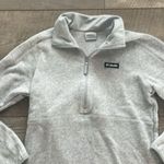 Columbia Size Small Light Grey 1/4 Zip Activewear Pullover Top Photo 2