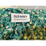 Old Navy NWOT  Womens Size Extra Small Green Floral-Print Button-Down Cam…​ Photo 7