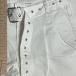 Michael Kors White Pleat-Detail Belted Jeans Size 8 New With Tags Photo 6