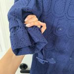 Farm Rio Eyelet Double Breasted Trench Coat XS Photo 8