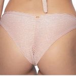 PilyQ NEW  Bikini Citrine Halter Top And Striped Orange Ruched Bottom Size S Photo 13