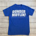 Ripple Junction The Office Dunder Mifflin Paper Company Blue T-shirt Unisex Photo 4